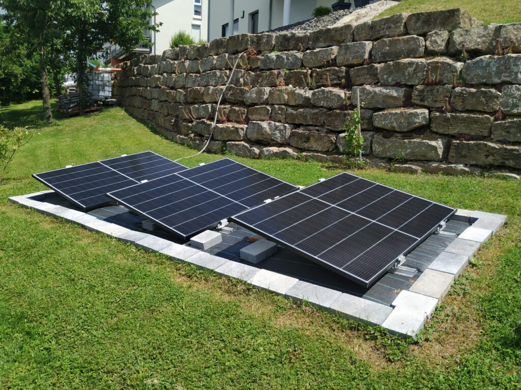 balkonkraftwerk flachdachgestell garten