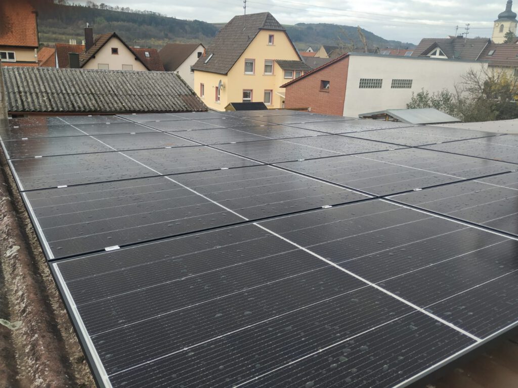 solaranlage garagendach